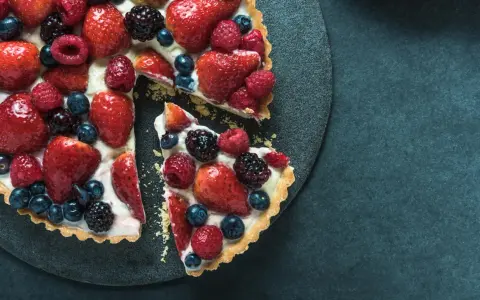 Ein köstlicher Obstkuchen mit frischen Erdbeeren, Himbeeren, Blaubeeren und Brombeeren. Ein tolles Rezept für den Sommer!